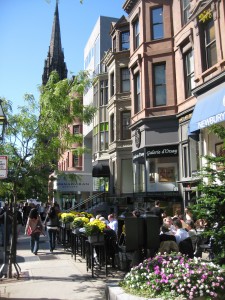 Newbury Street Boston (Credit Tim Grafft, Massachusetts Office of Travel and Tourism)