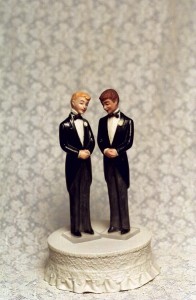 gay cake topper