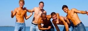 Guys on Beach