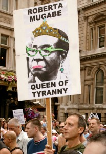 Mugabe protest - Pride London - Peter Tatchell